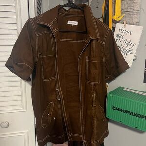 Calvin Klein brown fashion shirt